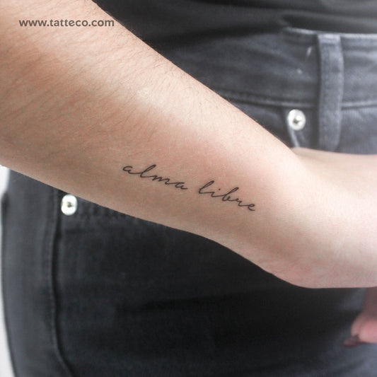 Tatuaje temporal de Alma Libre - Juego de 3