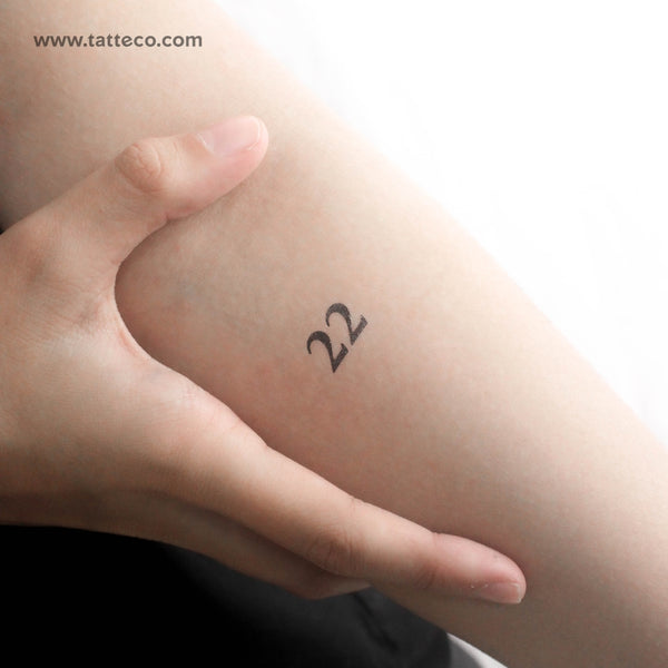 22 Temporary Tattoo - Set of 3