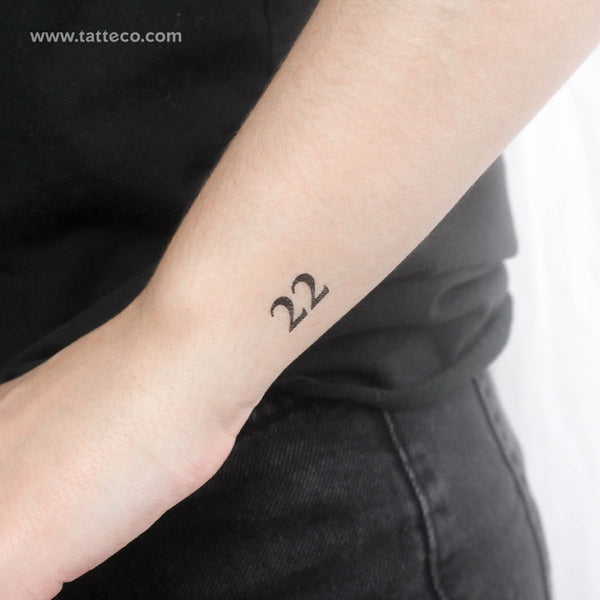 22 Temporary Tattoo - Set of 3