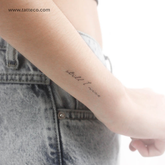 Tatuaje temporal pequeño "Still I Rise" (juego de 3)