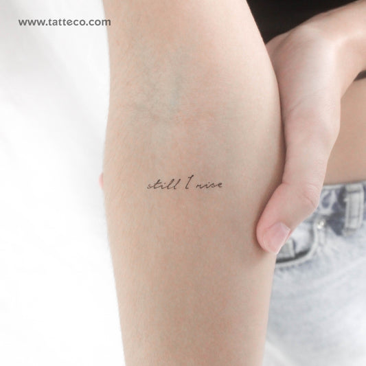 Tatuaje temporal pequeño "Still I Rise" (juego de 3)