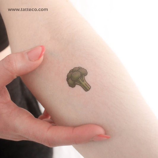 Tatuaje temporal de brócoli - Juego de 3