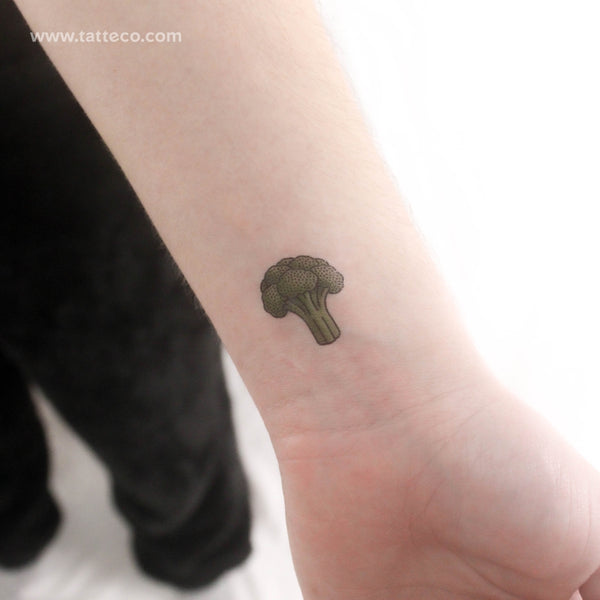 Broccoli Temporary Tattoo - Set of 3