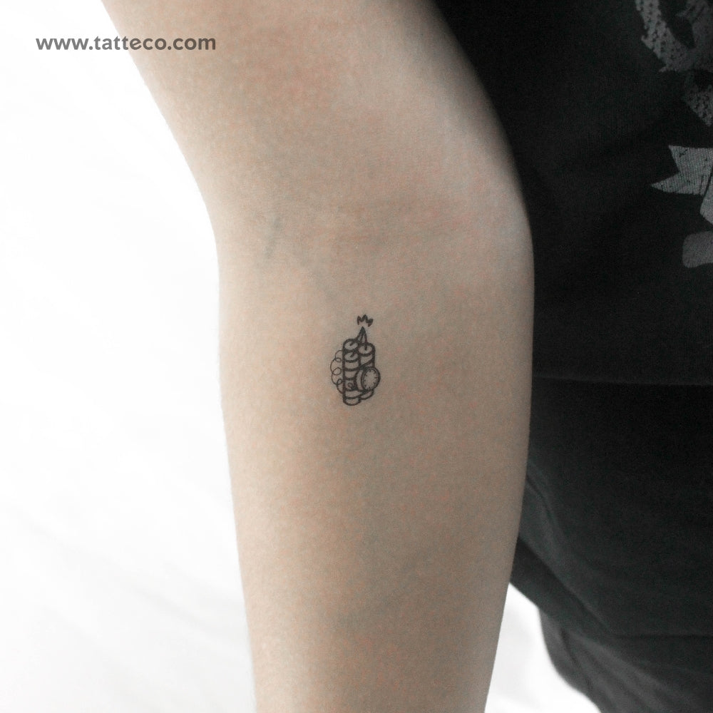 Time Bomb Temporary Tattoo - Set of 3