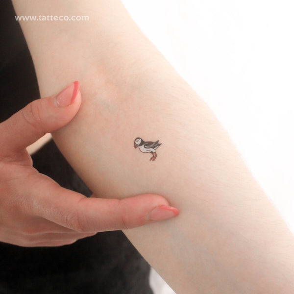 Little Puffin Temporary Tattoo - Set of 3
