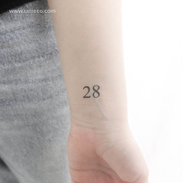 28 Temporary Tattoo - Set of 3