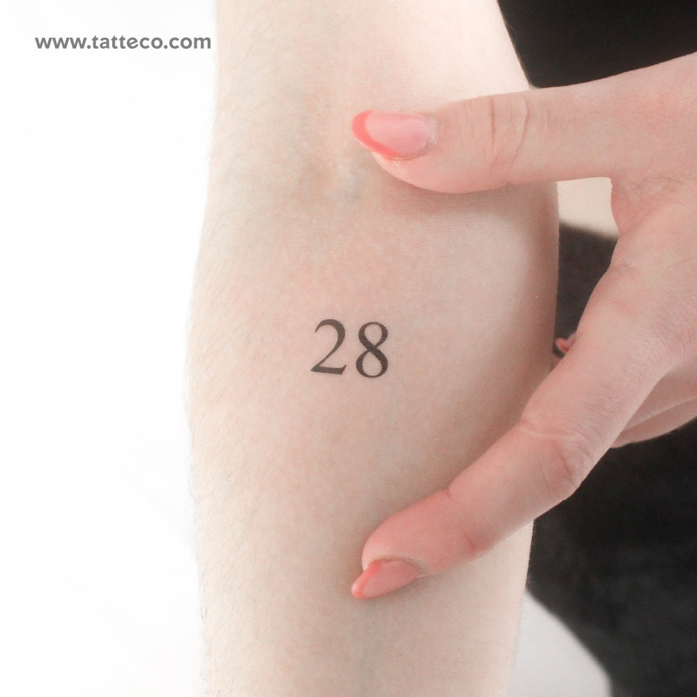 28 Temporary Tattoo - Set of 3