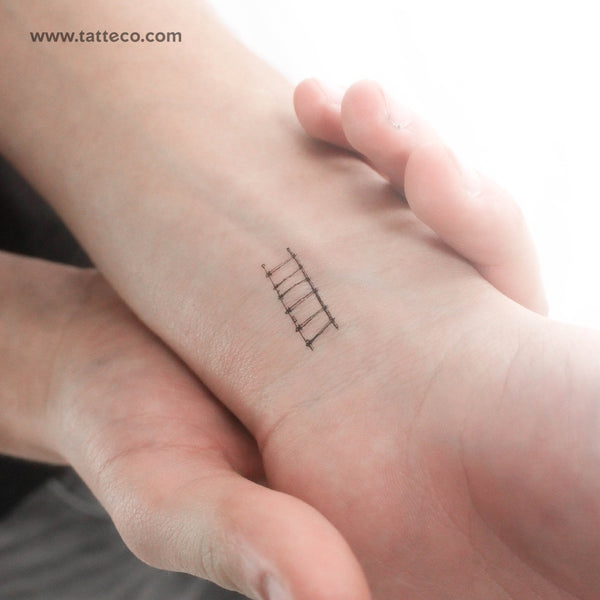 Ladder Temporary Tattoo - Set of 3