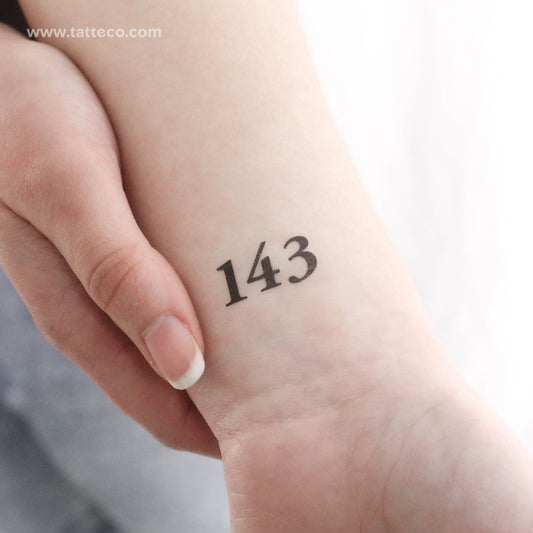 143 Tatuajes temporales - Juego de 3