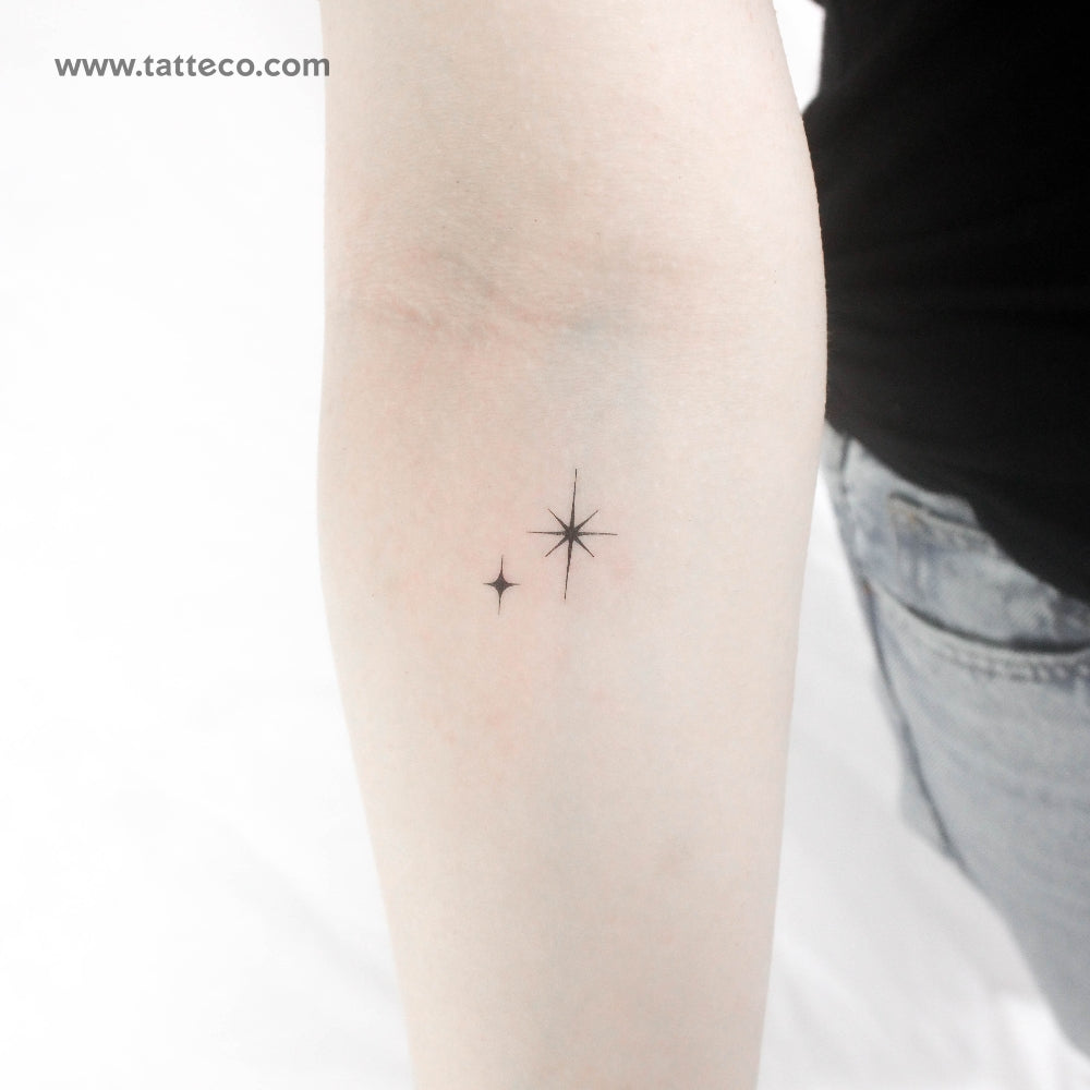 The Second Star To The Right Temporary Tattoo - Set of 3