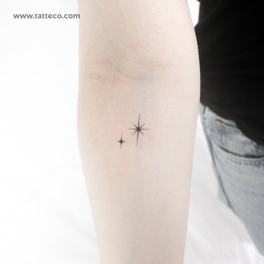 Tatuaje temporal "La segunda estrella a la derecha" (juego de 3)