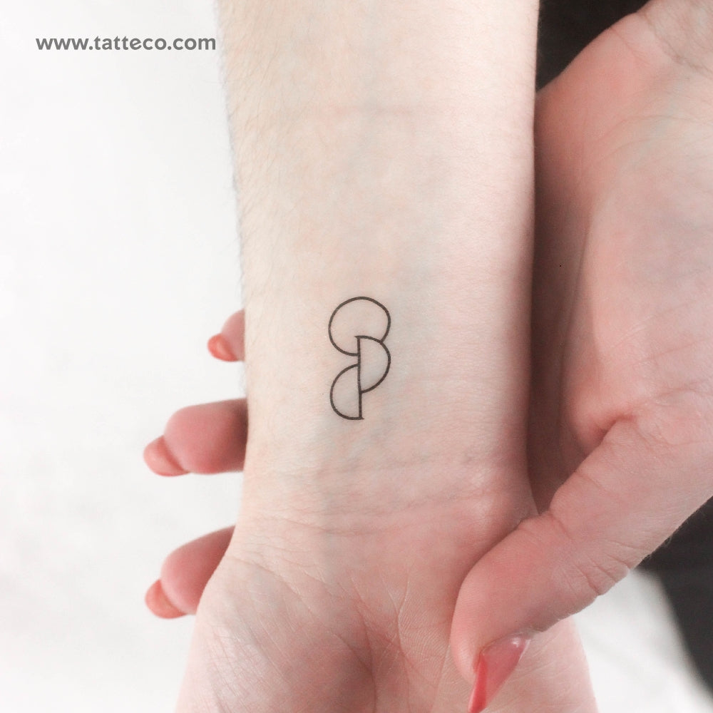 Tatuaje temporal con símbolo de donante de órganos (juego de 3)