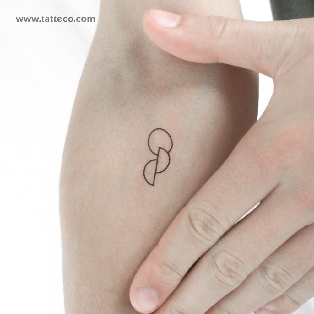 Tatuaje temporal con símbolo de donante de órganos (juego de 3)