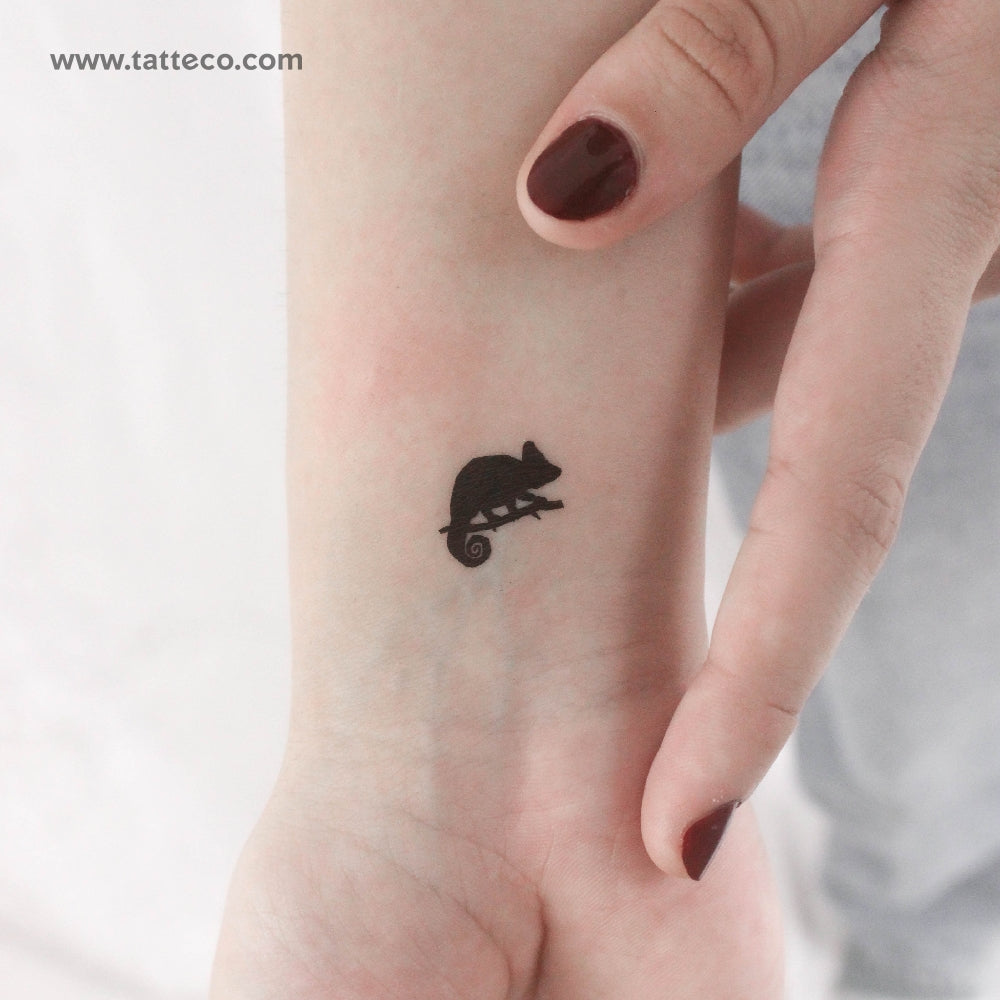 Tatuaje temporal de camaleón - Juego de 3