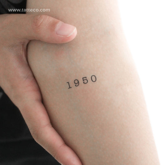 1950 Temporary Tattoo - Set of 3