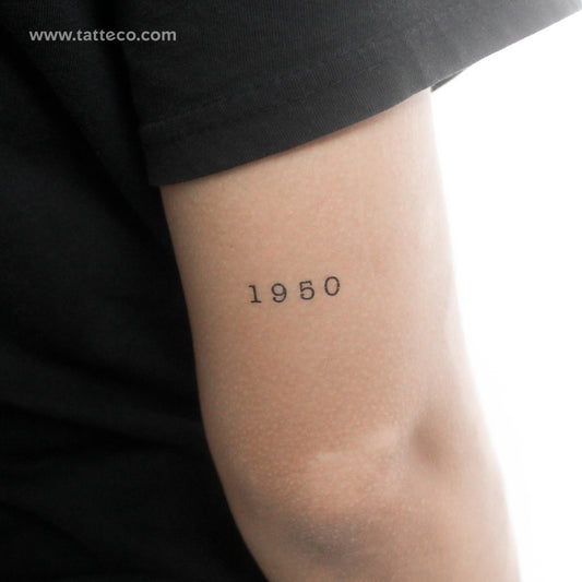 1950 Temporary Tattoo - Set of 3