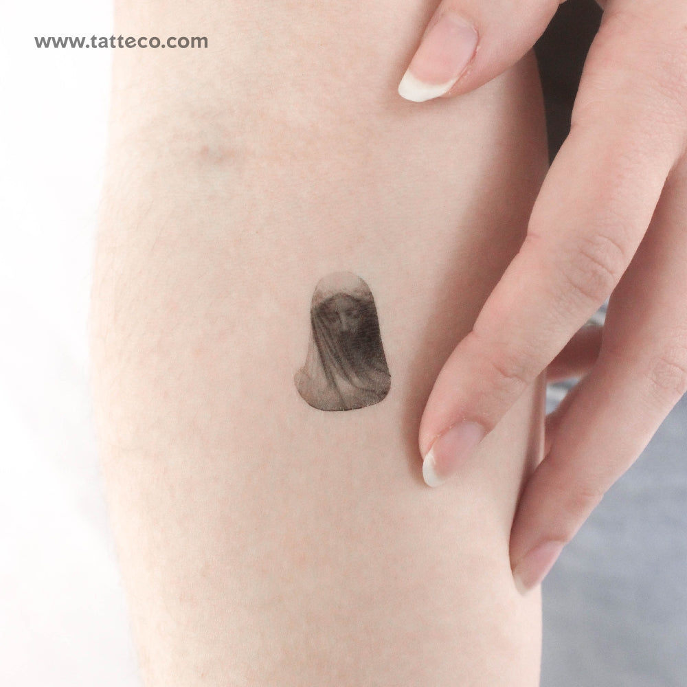 The Veiled Virgin Temporary Tattoo - Set of 3