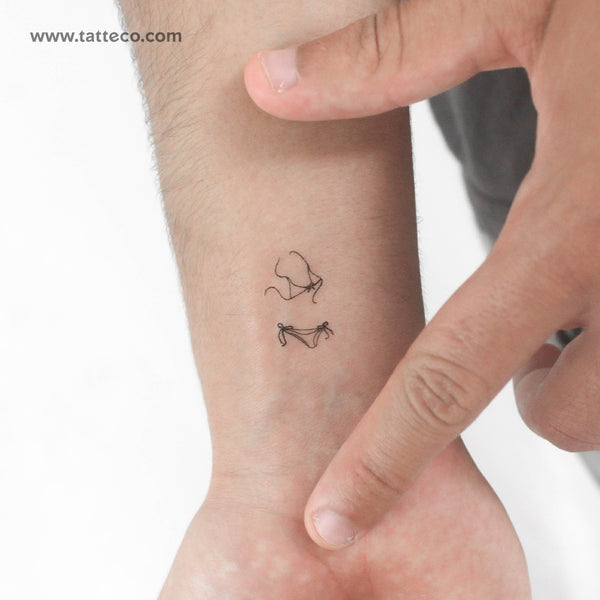 Little Bikini Temporary Tattoo - Set of 3