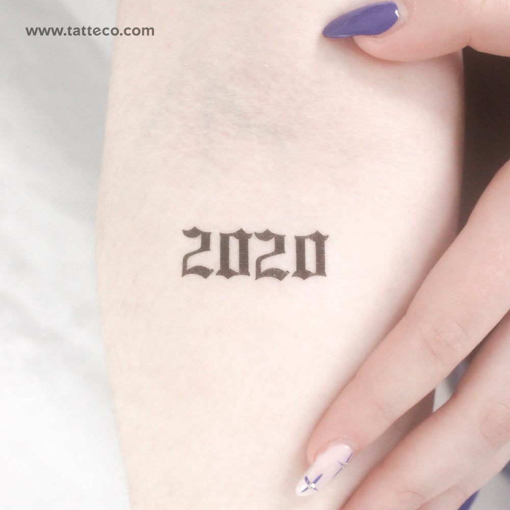 Tatuaje temporal gótico 2020 (juego de 3)
