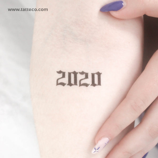Gothic 2020 Temporary Tattoo - Set of 3