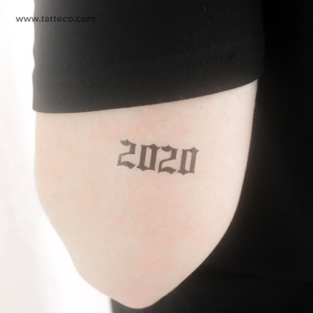 Tatuaje temporal gótico 2020 (juego de 3)