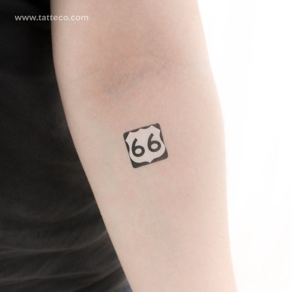 U.S. Route 66 Temporary Tattoo - Set of 3