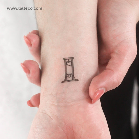 Tatuaje temporal de guillotina - Juego de 3