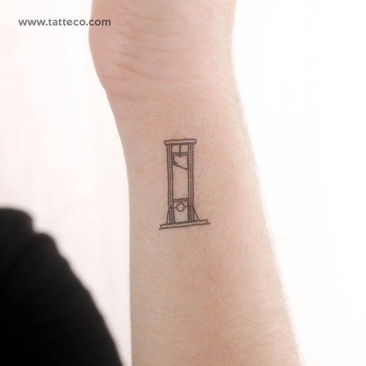 Tatuaje temporal de guillotina - Juego de 3