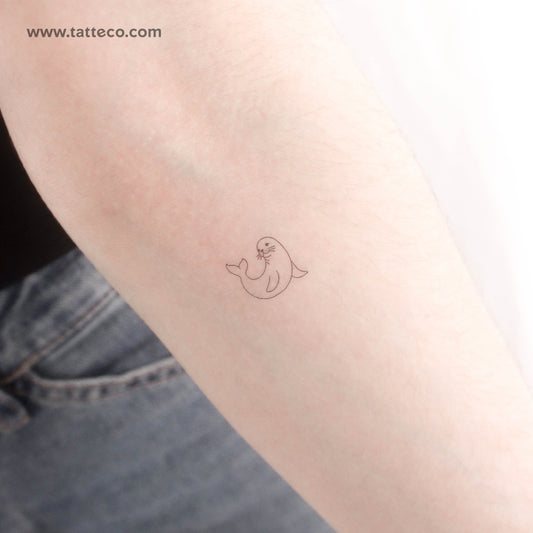 Tatuaje temporal de foca - Juego de 3