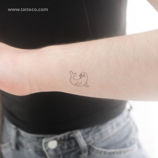 Tatuaje temporal de foca - Juego de 3
