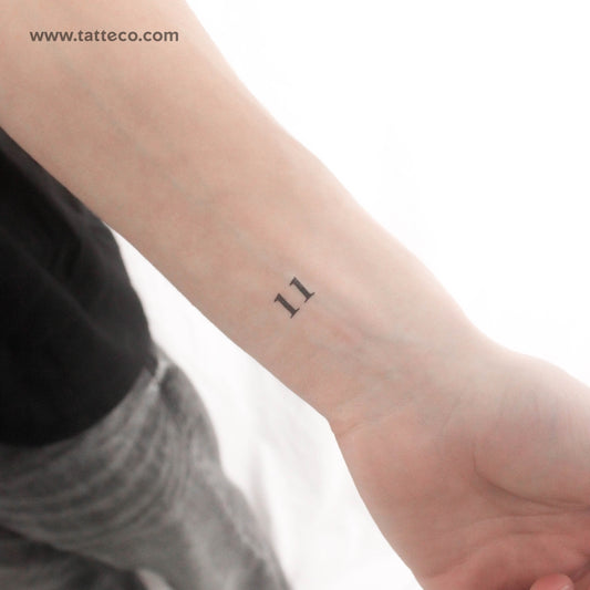 11 tatuajes temporales - Juego de 3