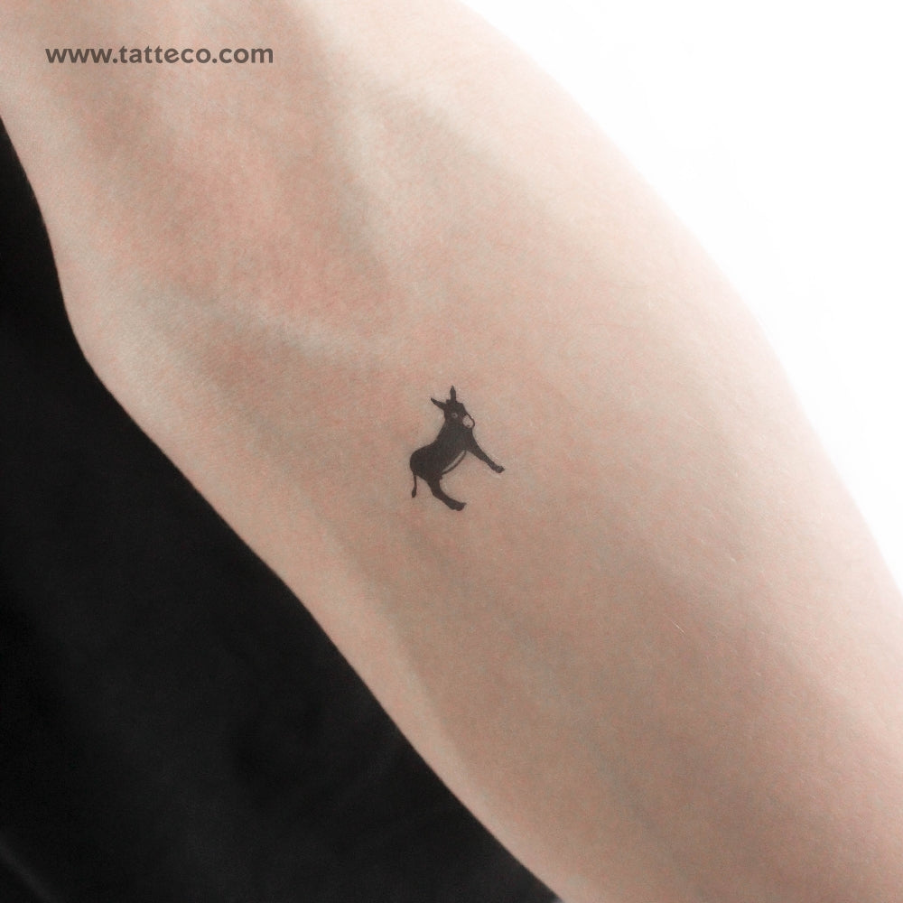 Small Donkey Temporary Tattoo - Set of 3