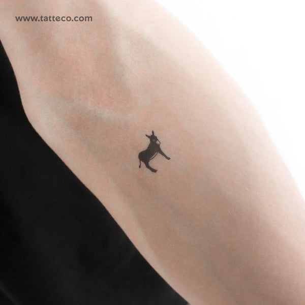 Small Donkey Temporary Tattoo - Set of 3