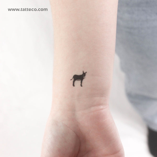 Small Donkey Temporary Tattoo - Set of 3