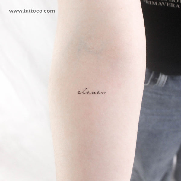 Eleven Temporary Tattoo - Set of 3