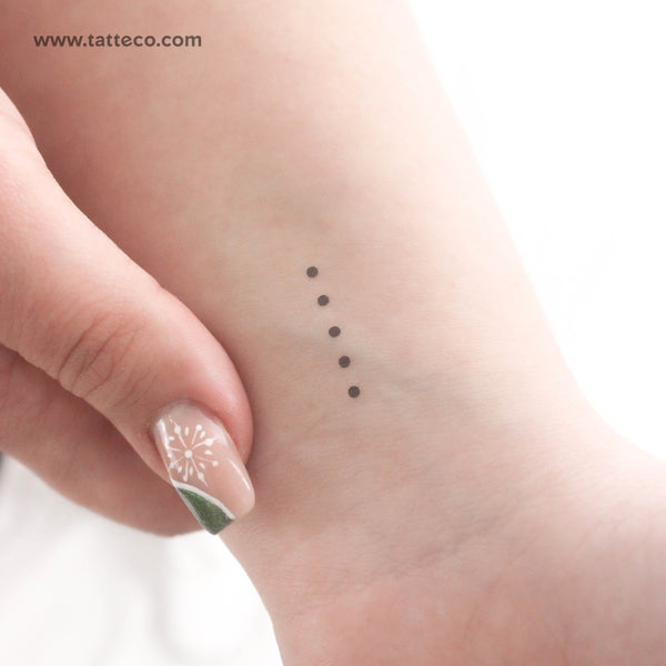 Five Dots Temporary Tattoo - Set of 3