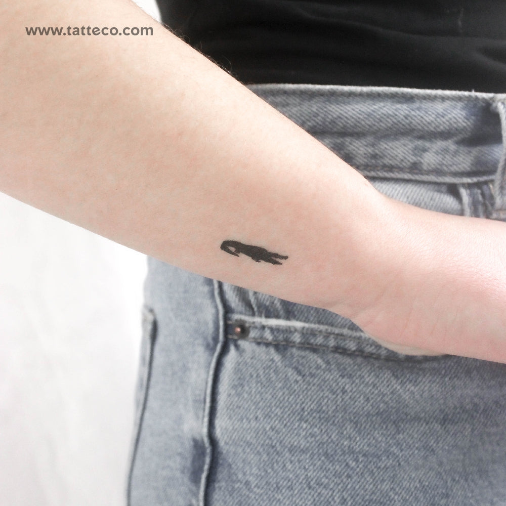 Tatuaje temporal de cocodrilo - Juego de 3