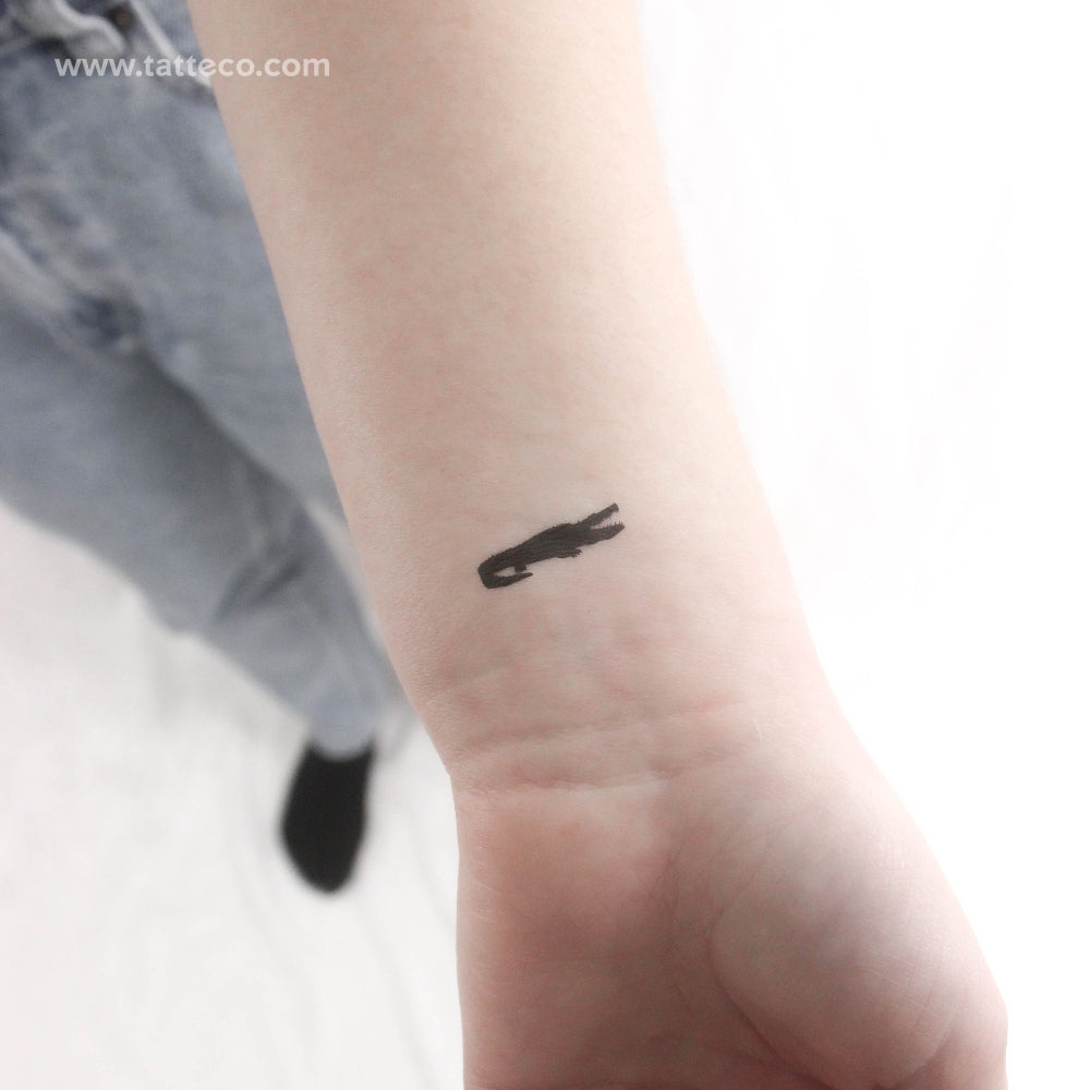 Tatuaje temporal de cocodrilo - Juego de 3