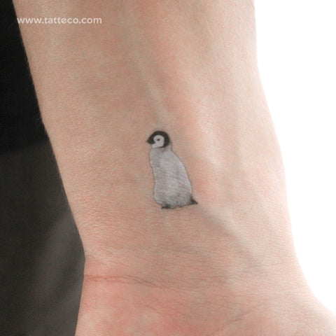 Baby Penguin Temporary Tattoo - Set of 3