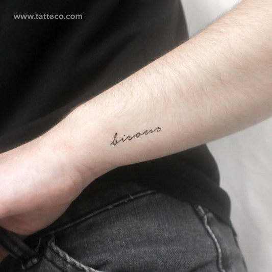Bisous Temporary Tattoo - Set of 3