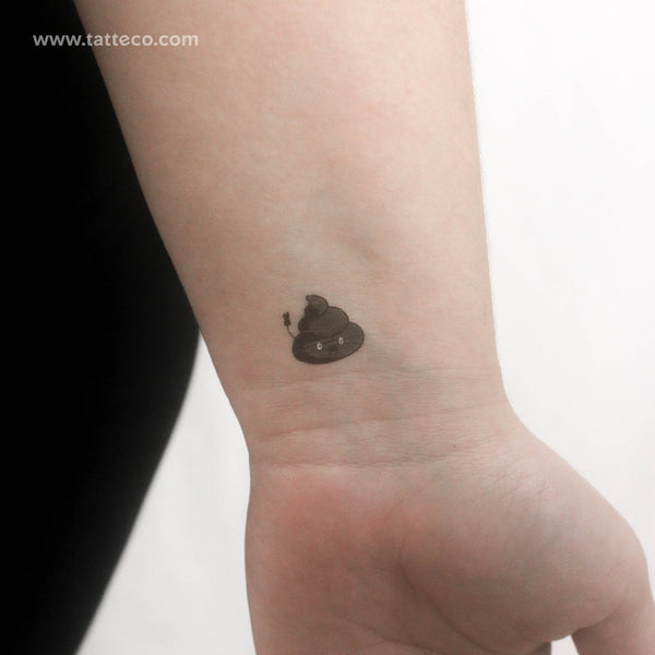 Poo Temporary Tattoo - Set of 3