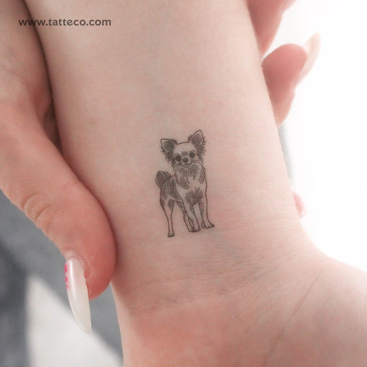 Tatuaje temporal de chihuahua - Juego de 3