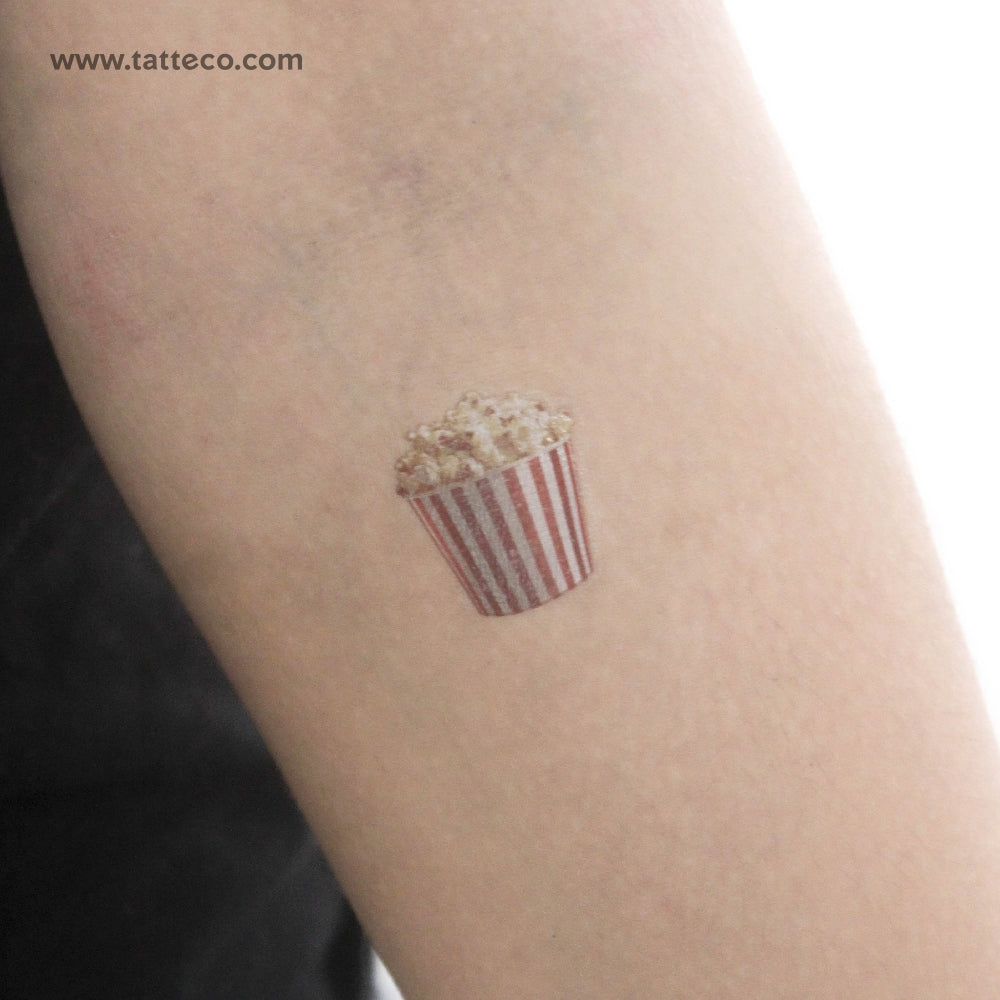Popcorn Temporary Tattoo - Set of 3