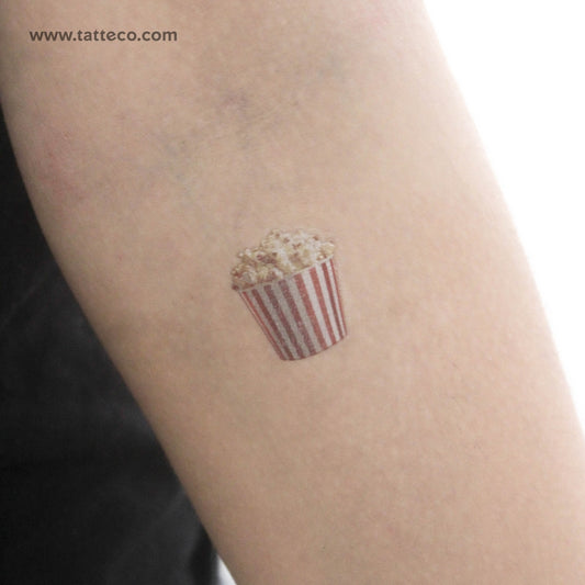 Tatuaje temporal de palomitas de maíz - Juego de 3