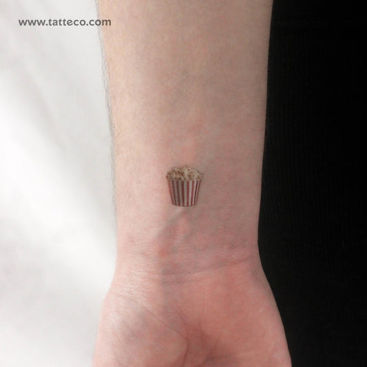 Tatuaje temporal de palomitas de maíz - Juego de 3
