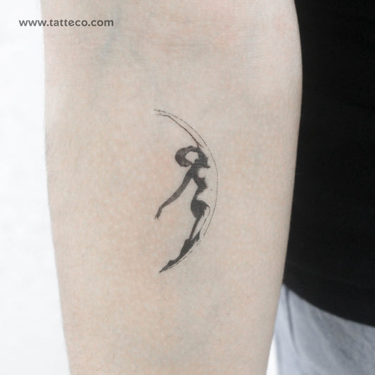 Tatuaje temporal de la Dama de la Media Luna - Juego de 3