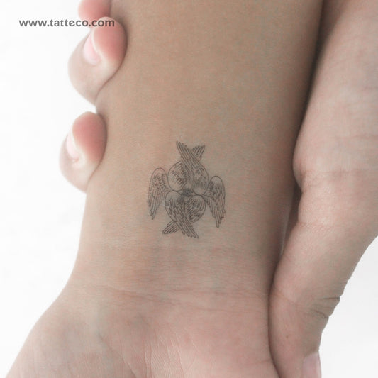 Tatuaje temporal de serafín - Juego de 3