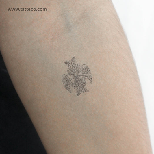 Tatuaje temporal de serafín - Juego de 3