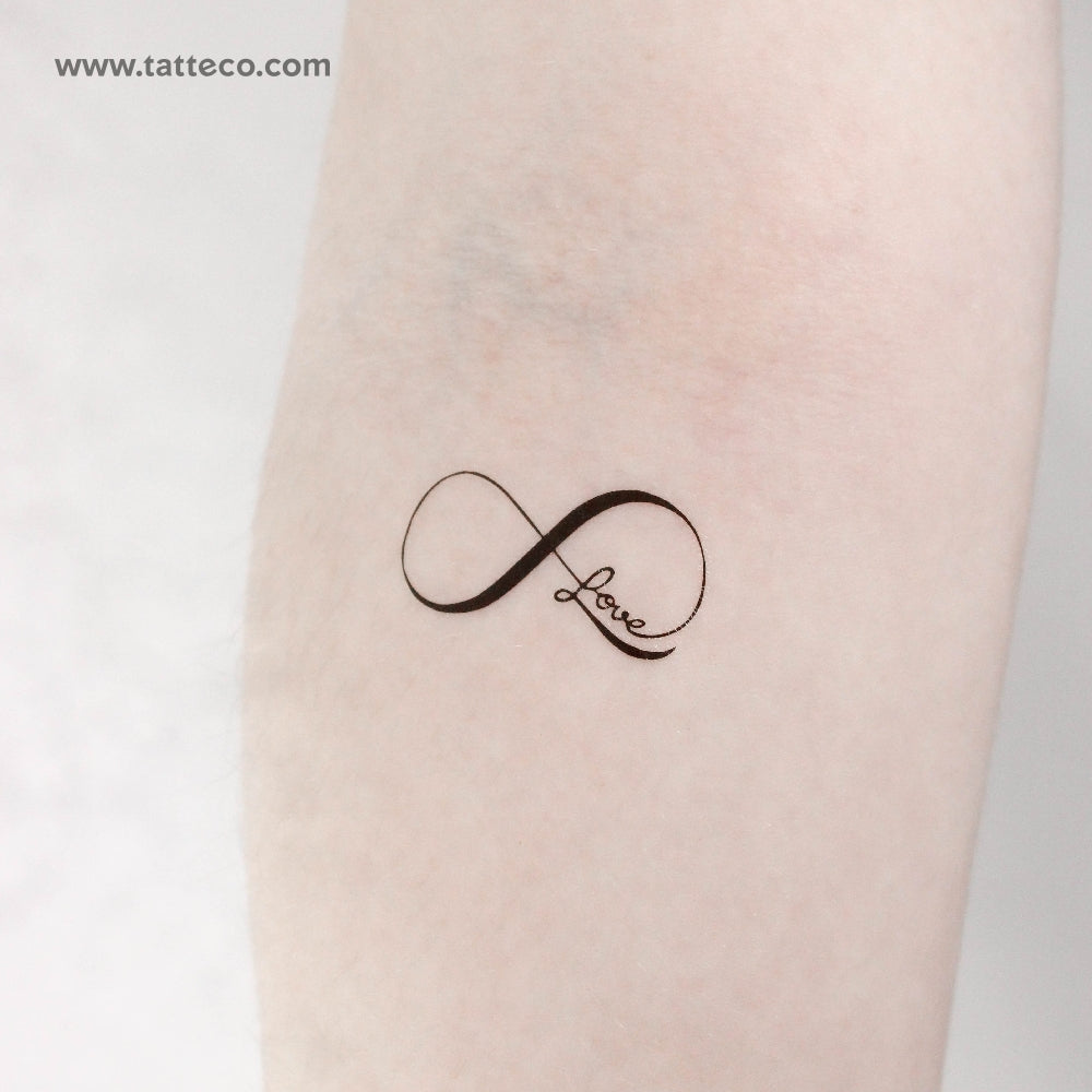 Infinity Love Temporary Tattoo - Set of 3