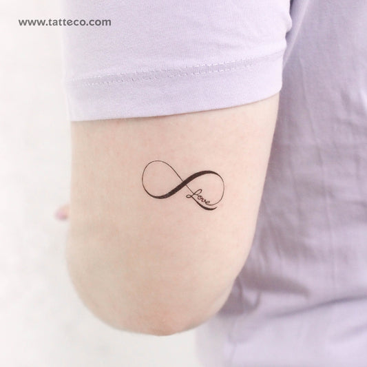 Tatuaje temporal de amor infinito - Juego de 3
